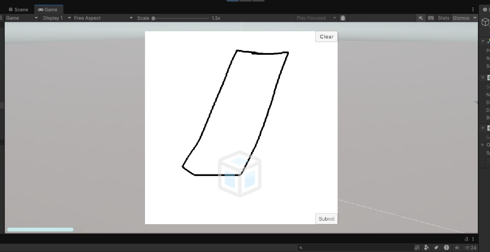 Notebook sketching interface for object generation.