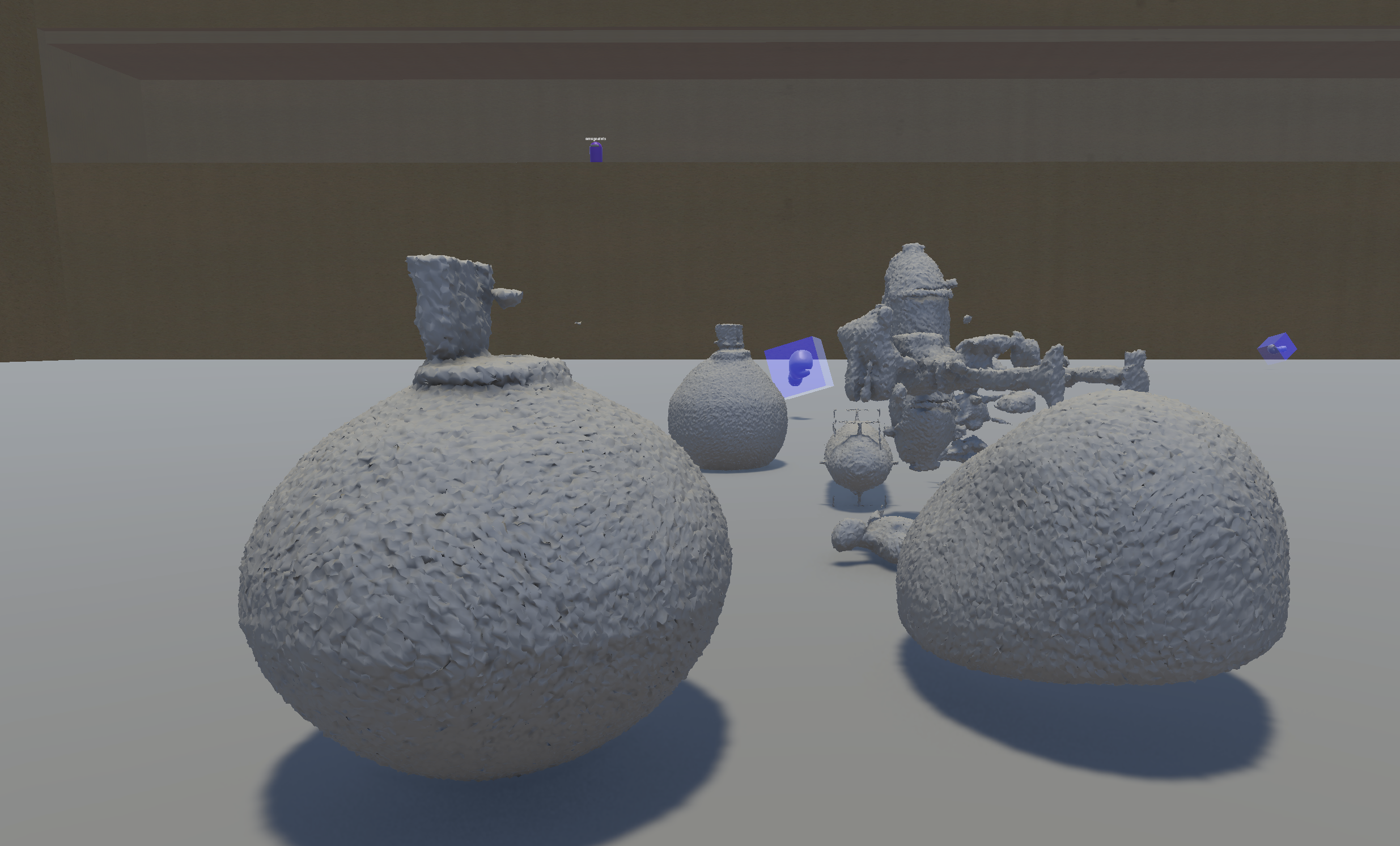 Generated objects used in rounds.