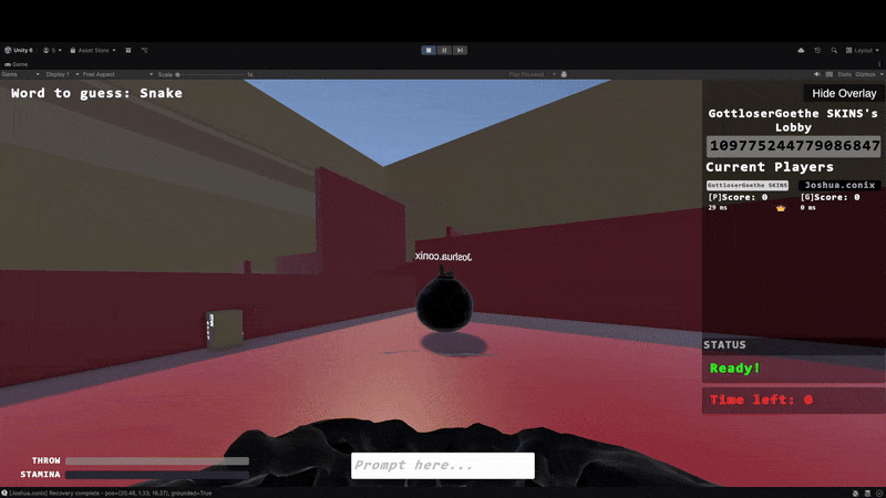 Pick-up and throw with escape mashing mechanic.