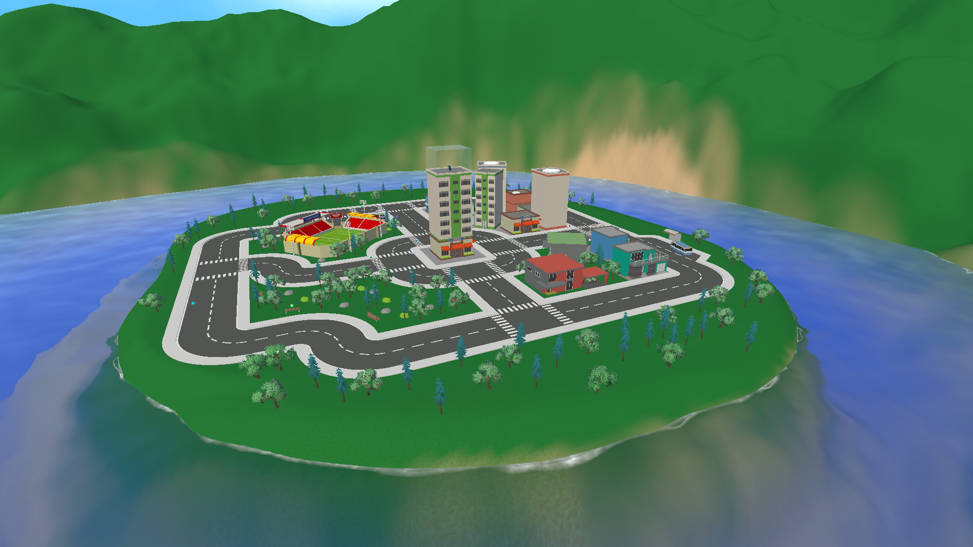 Side view of the new map.